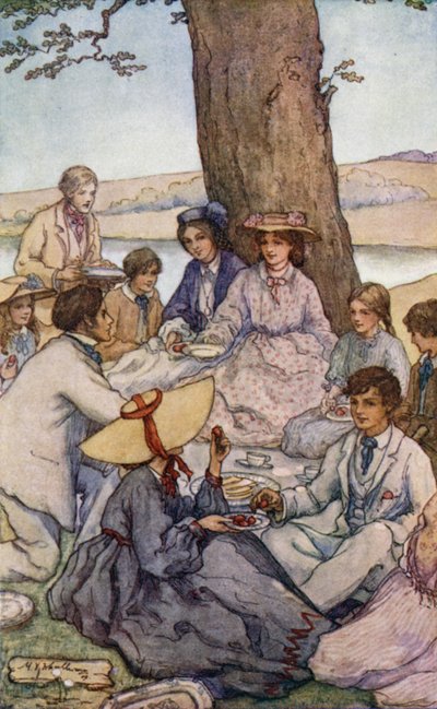 Ilustración para Mujercitas de Mary V. Wheelhouse